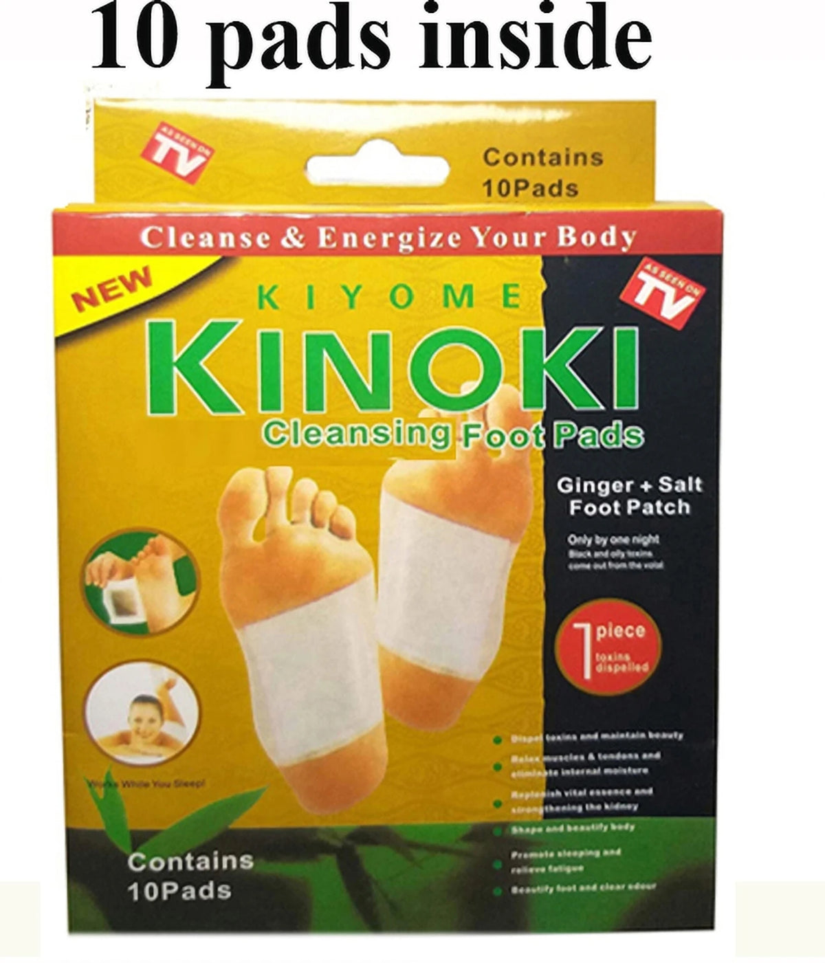 KINOKI CLEANSING DETOX FOOT PADS PACK OF 1