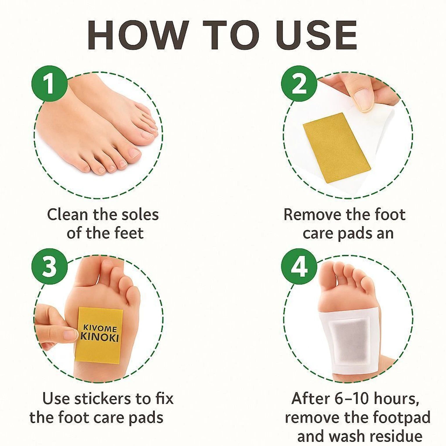 KINOKI CLEANSING DETOX FOOT PADS PACK OF 1