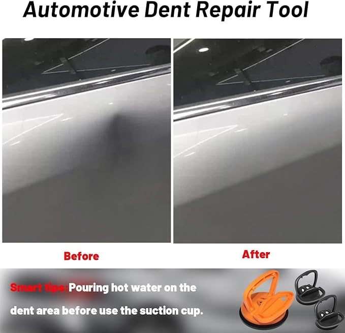 Dent Removal Kit - Powerful Car Repair Kit With Suction Cup Puller Handle Lifter for Body Dent (1 Pic)