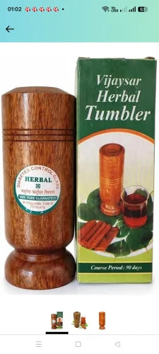 Vijaysar herbal wood tumbler